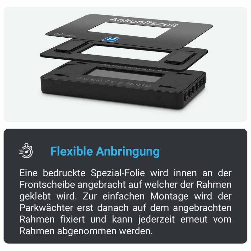 Parkwächter V1 Automatic Parking Disc in accordance with Road Code