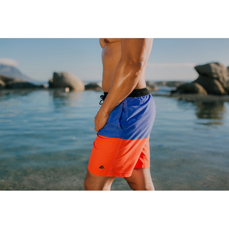 GUGGEN Mountain Swimming Trunks for Men Quick-Drying Swimming Shorts 596