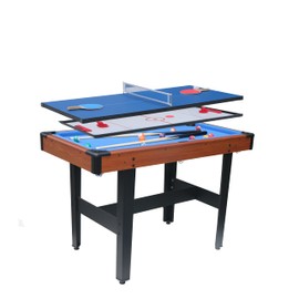 Dithoko 3 in 1 Multi Game Table, 47.6'' Combo Game Table Set with Pool Table, Push Hockey and Ping Pong for Adults, Kids, Home, Game Room, Bar, Party & Club