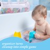 Bathtub Toy Storage Holder - 3 Compartment Horizontal Bath Toy