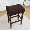 EVOLLER Waterproof Backless Bar Stool Covers Set of 2 Rectangle