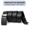 Frentree Men's Automatic Leather Belt with Ratchet, 35 mm Genuine