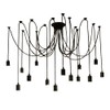 Fuloon DW68 Vintage Edison Multiple Ajustable DIY Ceiling Spider Lamp