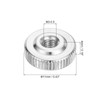 uxcell 10Pcs M3 Knurled Thumb Nuts, Carbon Steel Round Knurled