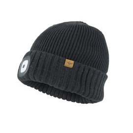 SEALSKINZ | Heydon | Unisex AQUASEALZ® Waterproof Cold Weather LED Roll Cuff Beanie Hat |Everyday & Outdoor Activities | Fleece Lining