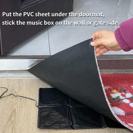 Christmas Musical Doormat with Sound Activation - Interactive Foot Sensor Holiday Decor, Durable Faux Leather, Indoor/Outdoor high Pile Handmade MATS - The Perfect Holiday Home Doormat