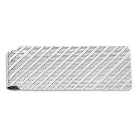 Bonyak Jewelry Solid Sterling Silver Rhodium-Plated Money Clip