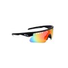 Occhiali Aloha lenti a specchio rosso unisex nero