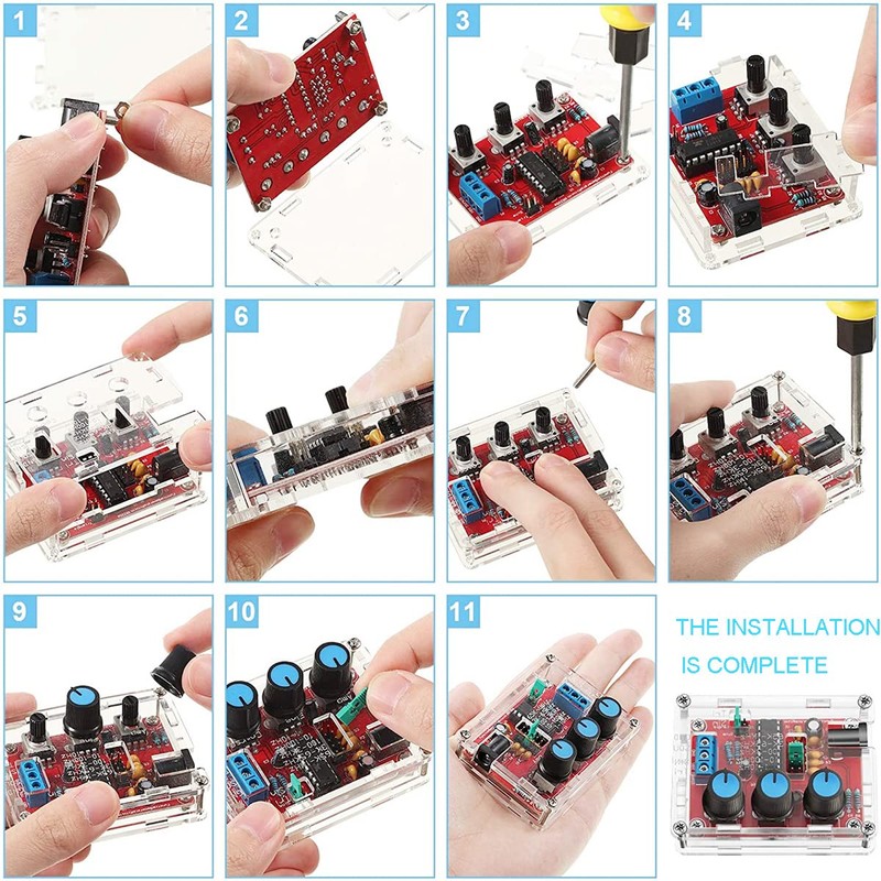 Youmile XR2206 Signal Generator Kit 1HZ-1MHZ Frequency Module 9-12V DC