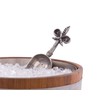 Vagabond House Stainless Steel Ice/Utility Scoop with Solid Pewter Fleur