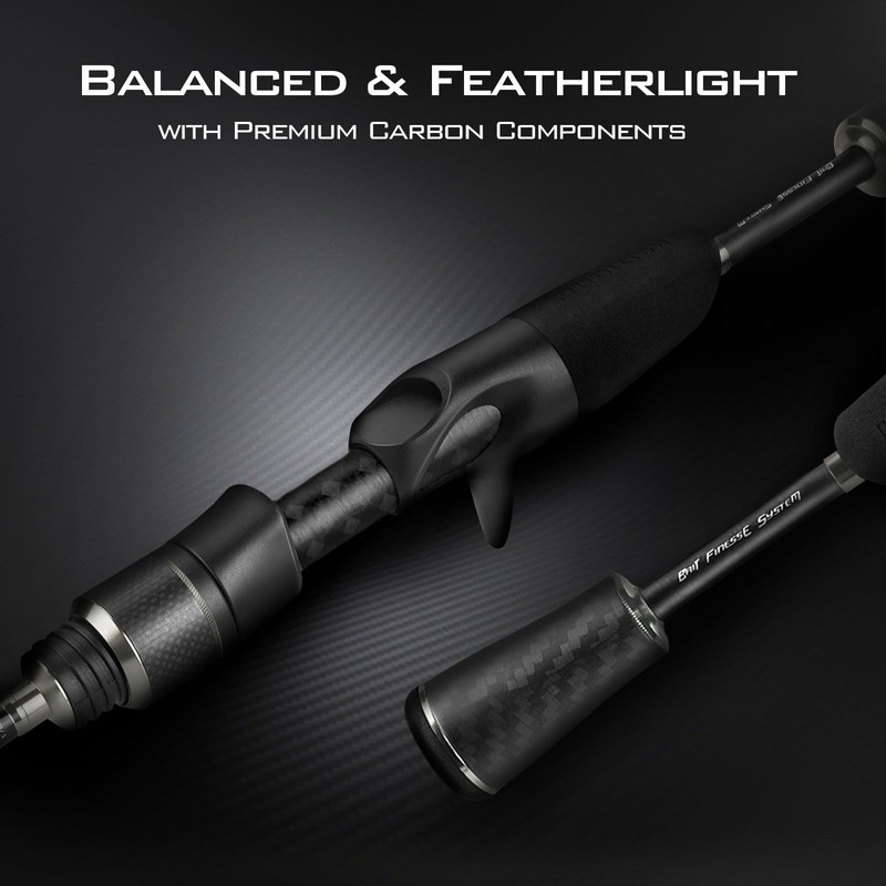 KastKing Kestrel Bait Finesse Casting Rod 2 pc 7'2" ML