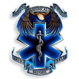 Collectible EMS/EMT Decals (4in), Share Your Appreciation and Support with Our Vinyl Hero's EMS Stickers for Your Home, Car, Cases and More, Souvenir Gifts for EMS/EMT