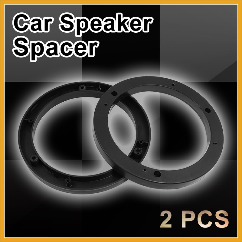 Partuto Auto Car Truck Black 6.5" Plastic Speaker Spacers 14mm