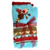 Press On Nail and Fingerless Glove Gift Set (Turquoise Red,