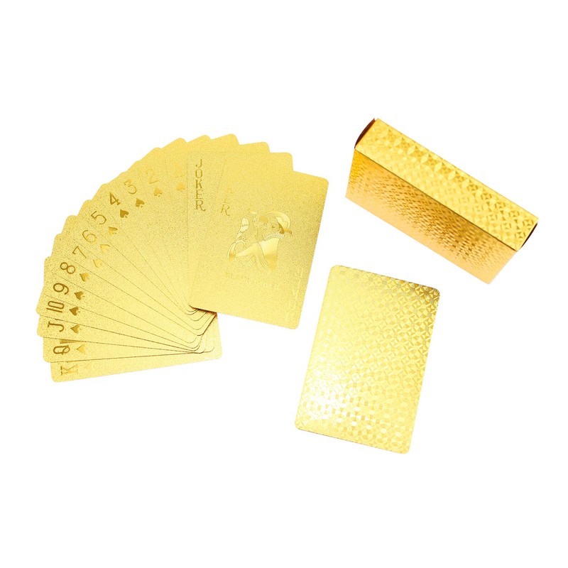 Olive-G Gold Foil Playing Cards for a Rich, Luxury Feel!