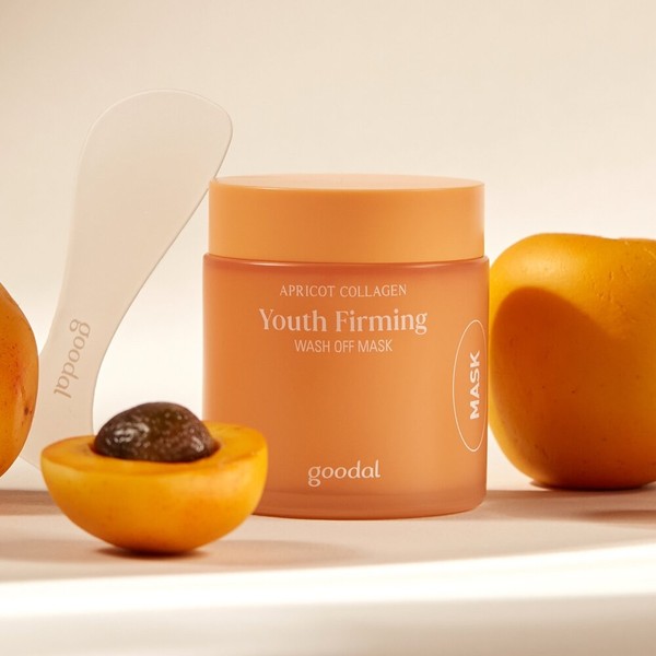 goodal Apricot Collagen Youth Firming Wash Off Mask 110g Special Set (+Apricot Collagen Youth Firming Cream 31mL) - goodal Apricot Collagen Youth