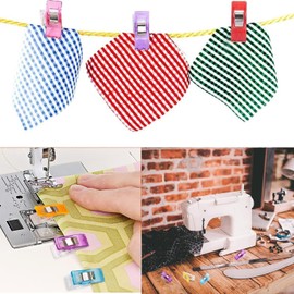 Sewing Clips for Fabric Quilting Clips Sewing Accessories Fabric Clips Plastic Quilting Crafting Clips for Sewing,Dressmaking Crafting,Hanging Objects (50 PCS)