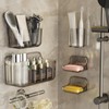 Plaitaoai Acrylic Shower Caddy,6 Pack Acrylic Rustproof Shower Organizer with