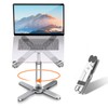 Moallia Laptop Stand with 360 Rotating Base, Computer Notebook Laptop