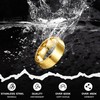 Kakonia 3Pcs Stainless Steel Rings for Men Women 8MM Wedding