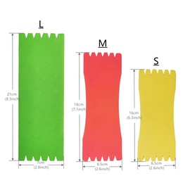 6/12Pcs Foam Sponge Wrapped Wire Fishing Winding Board Fishing Line Board Spool Fishing Line Accessories Rig Winders,Size L/M/S (M (6Pcs))