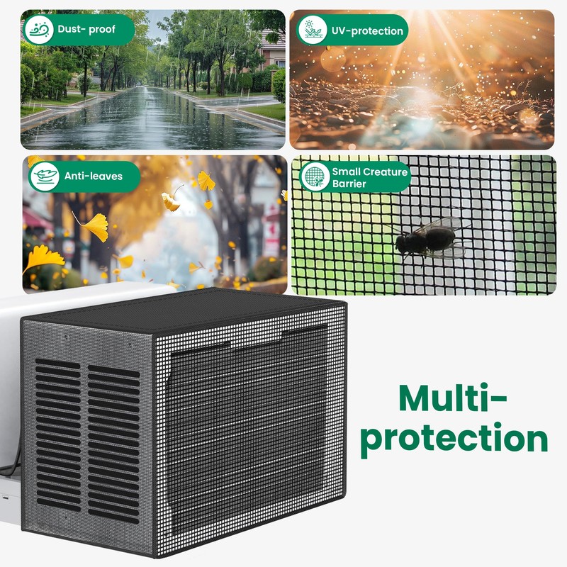 Window Air Conditioner Covers Outside: Mesh Cover for U-Shaped Air