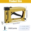 Tuntwcc Picture Frame Stapler with 2000 Refill Points, Point Drivers