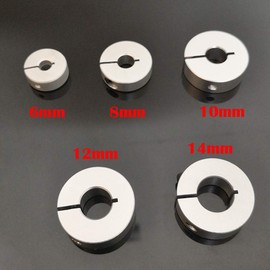 CESFONJER 5 PCS Drill Bit Depth Stop Coloring Positioner Spacing Ring Positioner Locator Durable Woodworking Drill Bits with Hex Wrench (6/8/10/12/14mm Drill Bit Depth Stop Collar)