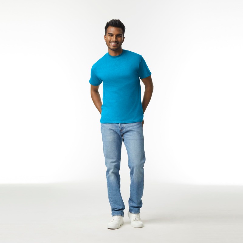Gildan Adult Ultra Cotton T-Shirt, Style G2000, Multipack, Sapphire (2-Pack),