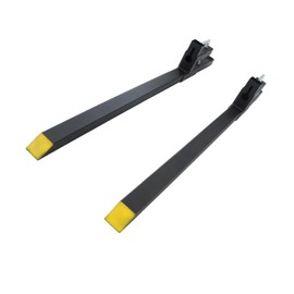 WFLNHB 60 inch Pallet Forks, 2000 lbs Capacity Clamp on Pallet Forks, be Applied to Tractor Skid Steer Loader Bucket, Heavy Duty Quick Attach Forks with Adjustable Stabilizer Bar