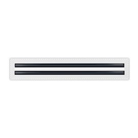 BUILDMART - 24x4 Mud in Air Vent Cover - Drywall Mud-in White Air Vent - Mud Linear Slot Diffuser - Register Grille for Ceiling and Walls - Texas Buildmart