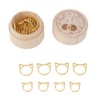 30pcs Stitch Marker Rings Cute Cat Head Shape Crochet Stitch