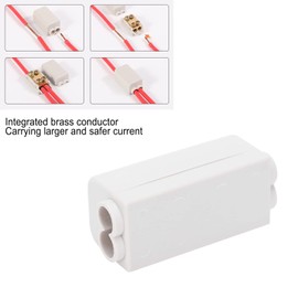 2Pcs Terminal Blocks HighPower Main Splitter TShape 1in2out Wiring Terminal Block Quick Splice Terminal Blocks Wire Connecting ZK1310 1000V 80A with Insulating Shell,Terminals