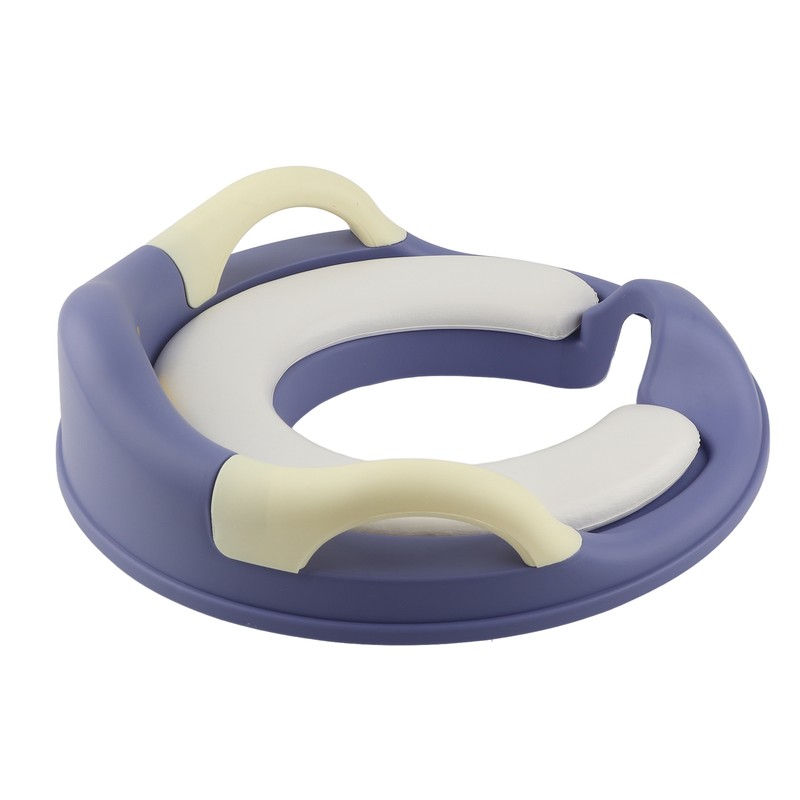 Kids Potty Training Seat Soft PU Cushion Splatter Proof Stable