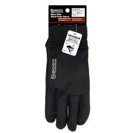 Otafuku Gloves Winter Thermal Gloves [Back Windproof, Anti-Slip, Reflective Tape, Touch Panel] JW-142 Black, LL Size