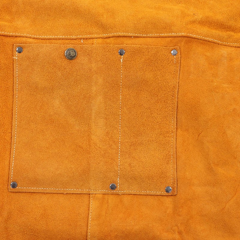 Welding Apron Leather Adjustable Strap Anti Splashing Flame Retardant for