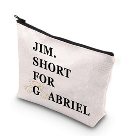 MYSOMY Jim Short for Gabriel Makeup Bag, TV Show Inspired Gifts, Unspeakable Husbands, Merch A.Z Fell and Co Gifts, Jim Short for Gabriel