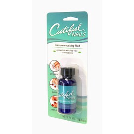 Cutiful Nails Professional Manicure Masking Fluid with Aloe, No More Messy Nail Polish, Liquid Tape