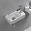 Small Bathroom Sink Wall Mounted Bathroom Sink Rectangle Ceramic Wash