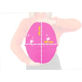il megastore dei giocattoli e Giochiamo Easter Egg Bowl - Coloured Plastic Bowl - Gift Box for Parties, Events and Parties - Dimensions 40 x 30 cm (Pink)