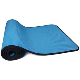 BalanceFrom - Alfombrilla de yoga multiusos extra gruesa de alta densidad antideslizante para ejercicios y pilates con correa de transporte, (72 pulga