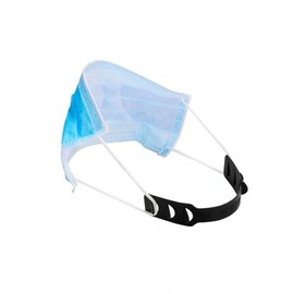 Mask Ear Saver Neck Band Clip Hook White 3ea