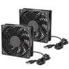 Tbest USB Cooling Fan 120MM 2 Pack Computer Case Fan