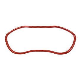 Korlot Red Carbon Fiber Dash Panel Trim Dashboard Cover Frame for Dodge Challenger 2015-2023