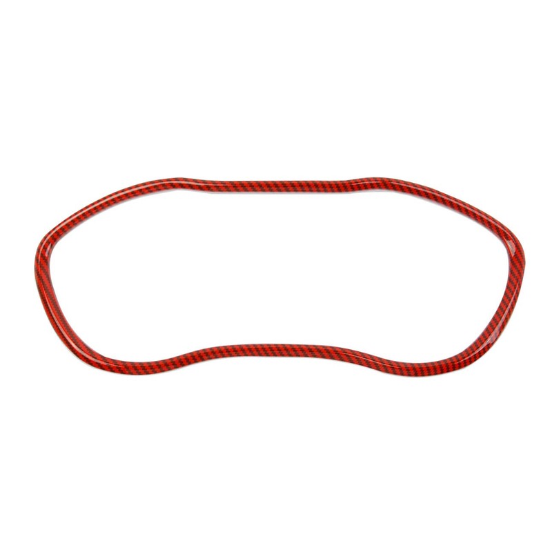Korlot Red Carbon Fiber Dash Panel Trim Dashboard Cover Frame