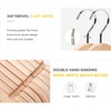 TOPIA Premium Wooden Hangers with Extra Thick Hook and Non