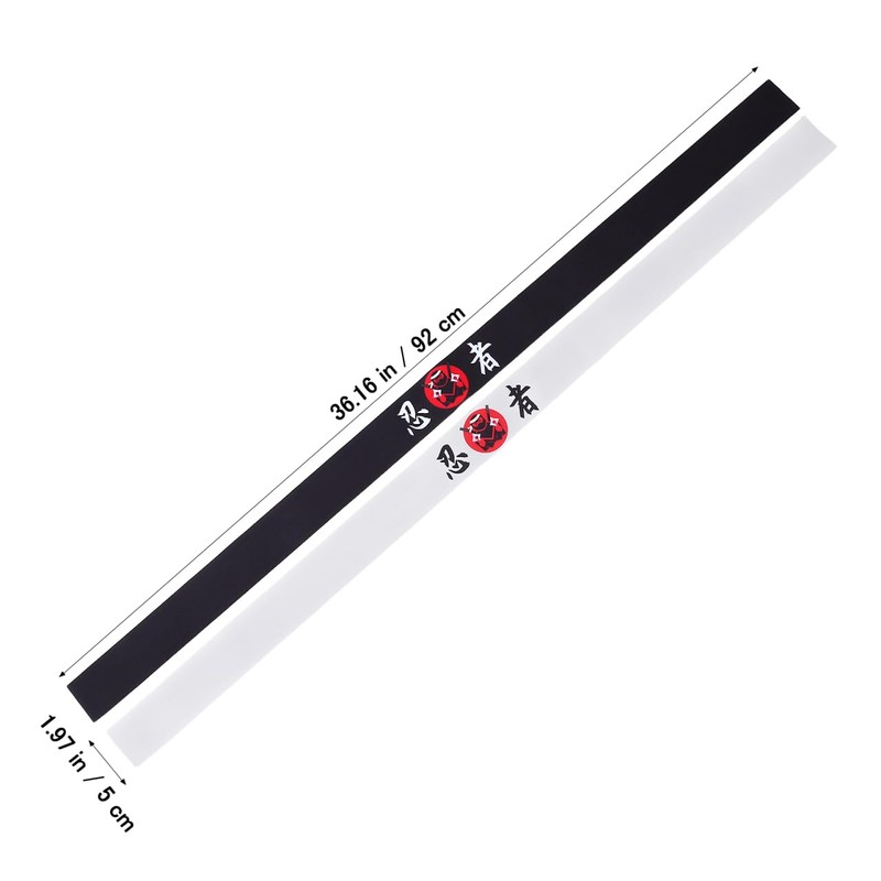 HANABASS 4 fasce Samurai in stile giapponese con design ninja