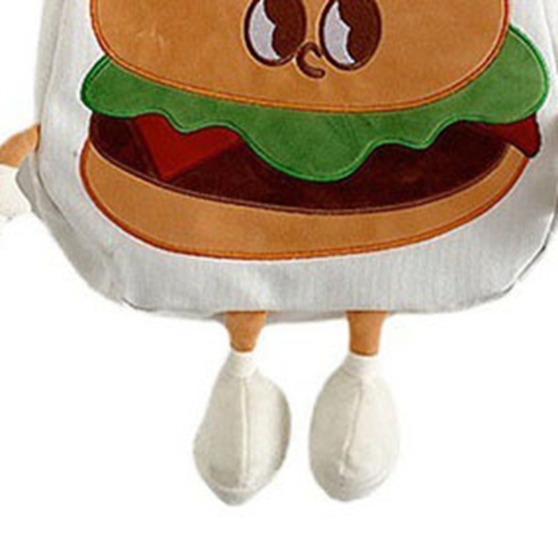 Sling Handbags Canvas Cute Hamburger Shaped Diagonal Shoulder Bag for
