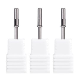 siyuwuro 3Pcs Mandrel Nail Drill Bits for Small Sanding Bands Replacement Nail Drill Bit for Electric Drill File Machine 3MM 3/32 Shank Nail Drill Bits for Acrylic Gel Manicure Pedicure