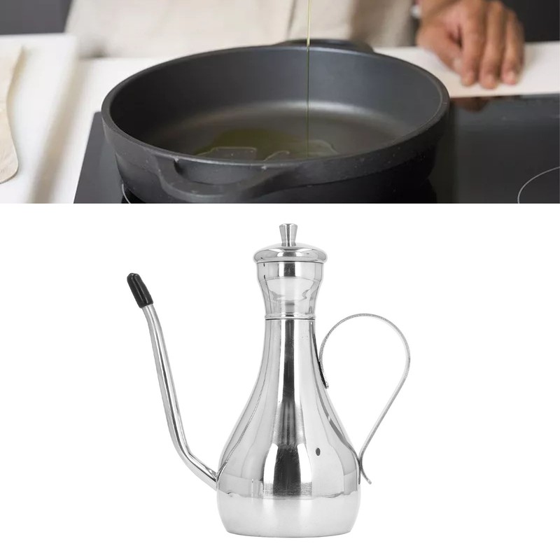 304 Stainless Steel Olive Oil Bottle Household Kitchen Vinegar Pot